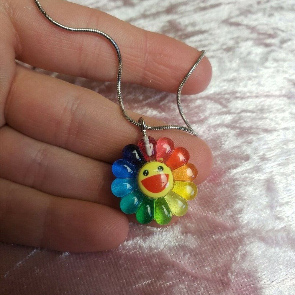 Takashi Murakami Colorful Necklace Pendant